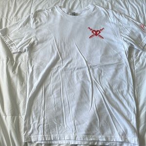 Ph1lza Minecraft (Philza) YouTube Merch Red Crossed Hardcore Heart Tee